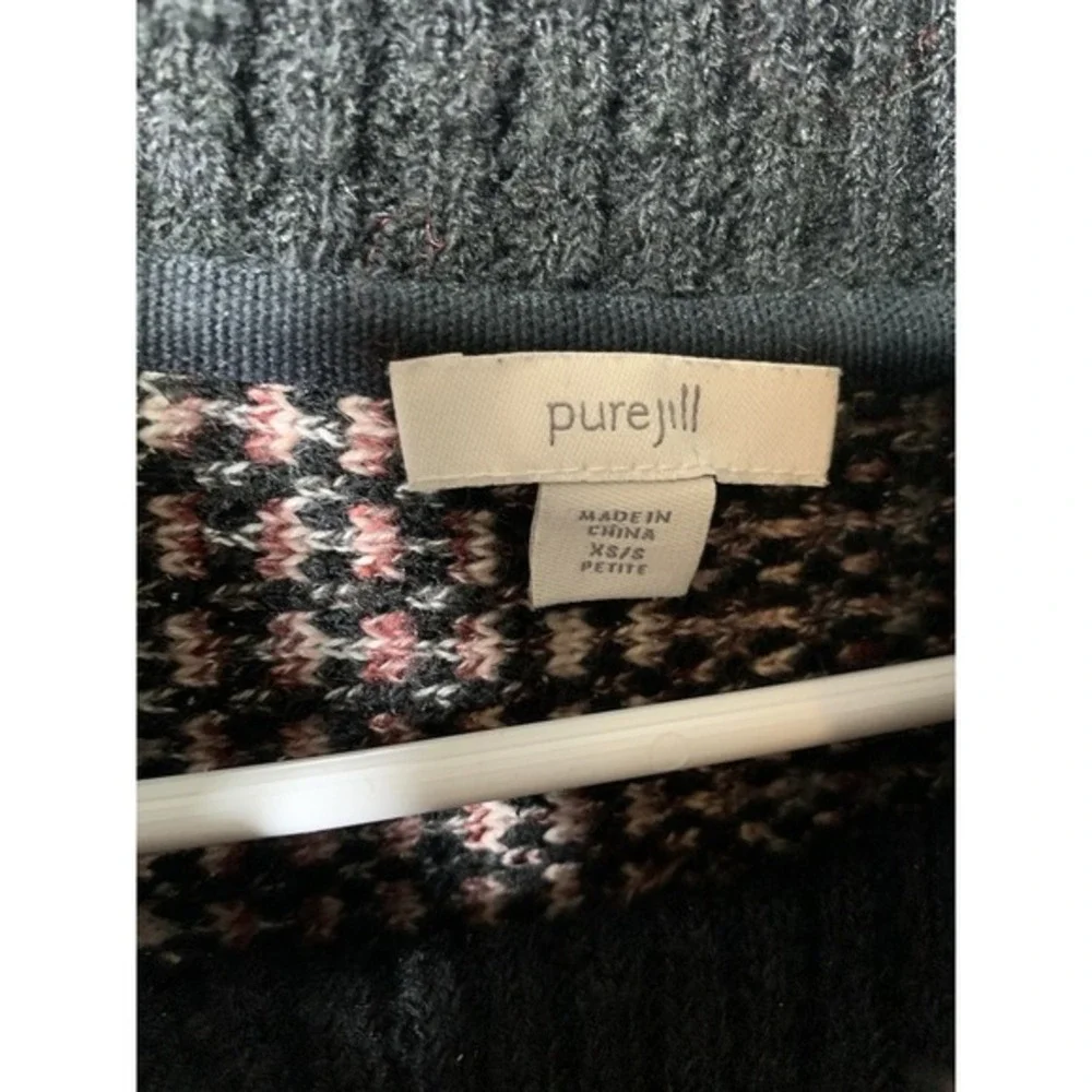 J.Jill Pure Jill Sweater XS Marled Knit Cowl Neck Long Dolman Sleeves Over Sized
